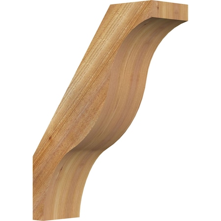 Ekena Millwork 6"W x 18"D x 24"H Funston Rough Sawn Knee Brace, Western Red Cedar BRC06X18X24FST00RWR